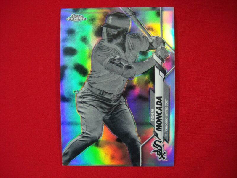 Yoan Moncada 2020 Topps Chrome Negative Refractor #145 baseball card
