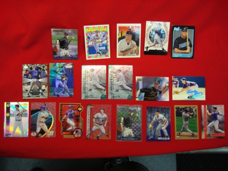 Travis Lee Arizona Diamondbacks Baseball Card Lot