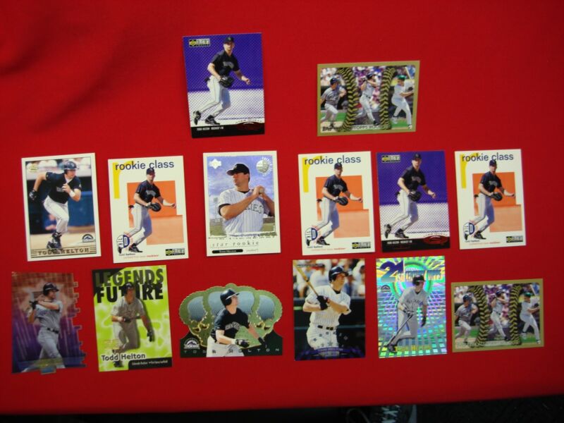 Todd Helton Colorado Rockies trading card lot