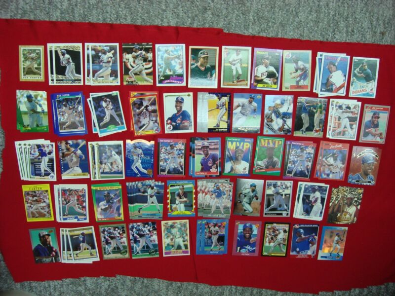 Joe Carter 95 Baseball Card Lot - Rookies, Parallels, Diamond Kings & More