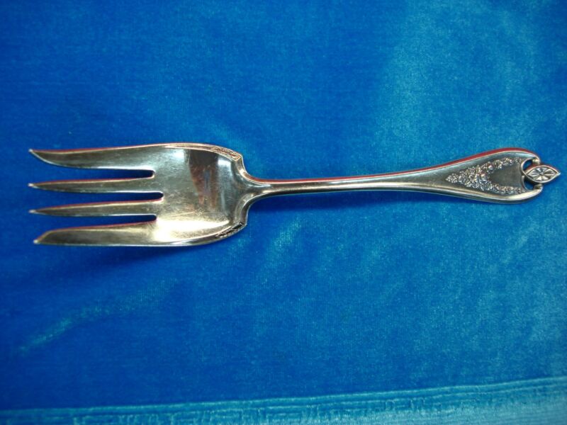 Antique 1847 Rogers Bros Old Colony Silverplate Salad Serving Fork (8.5" ) - Excellent Condition