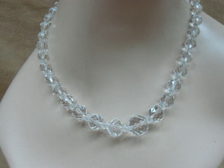 Art Deco Rock Quartz Crystal Choker Necklace | 1920s-30s Vintage German Design