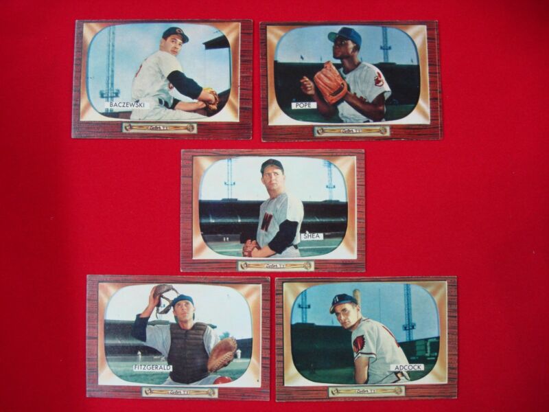 Vintage 1955 Bowman Baseball Card Lot of 5