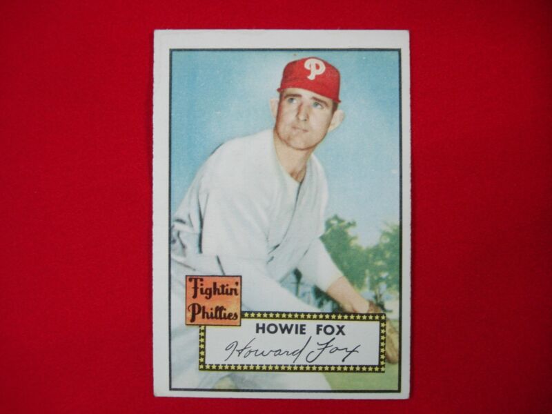 Vintage 1952 Topps Howie Fox #209 Philadelphia Phillies Baseball Card