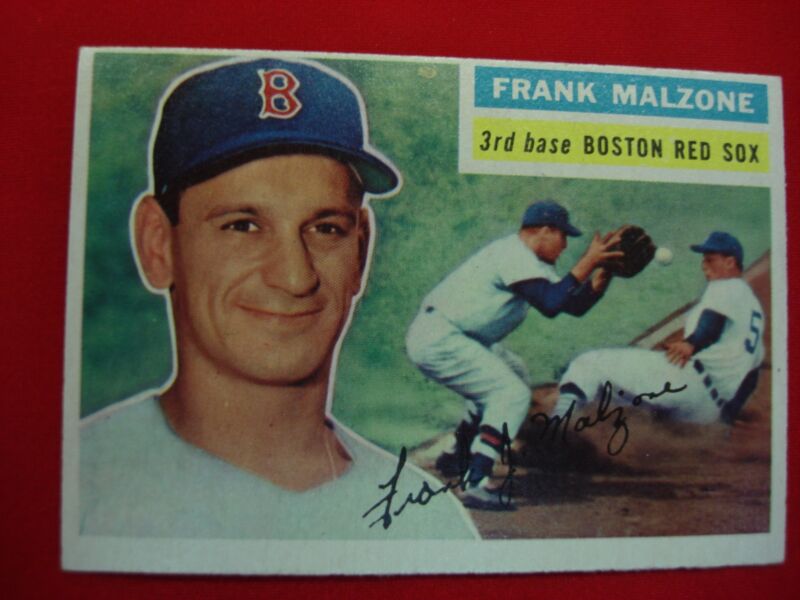 1956 Topps Frank Malzone #304 Boston Red Sox Baseball Card
