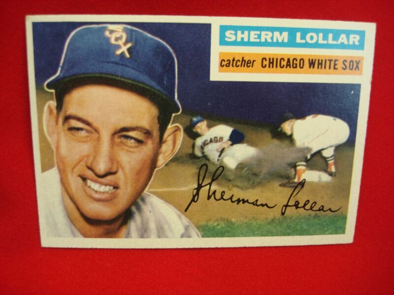 Vintage 1956 Topps Baseball Card #243 - John Lollar Chicago White Sox Catcher