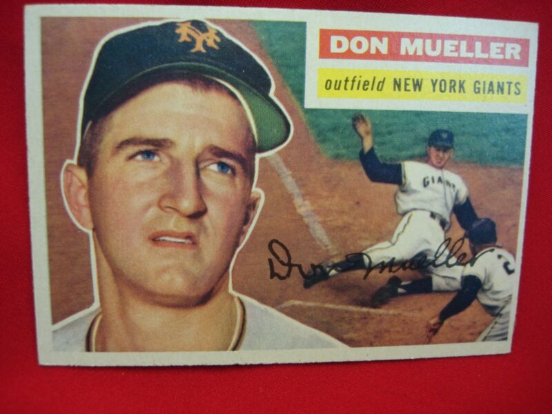 1956 Topps Baseball Card #241 - Don Mueller (New York Giants)