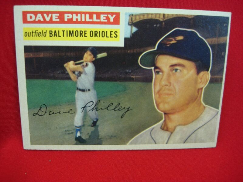 1956 Topps Dave Philley Baltimore Orioles Baseball Card #222