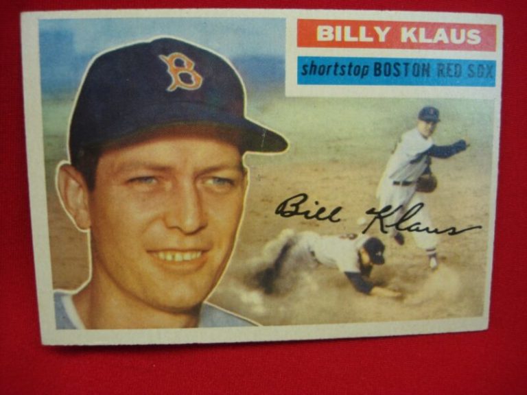 1956 Topps Baseball Card #217 - Billy Klaus (Boston Red Sox, Shortstop)