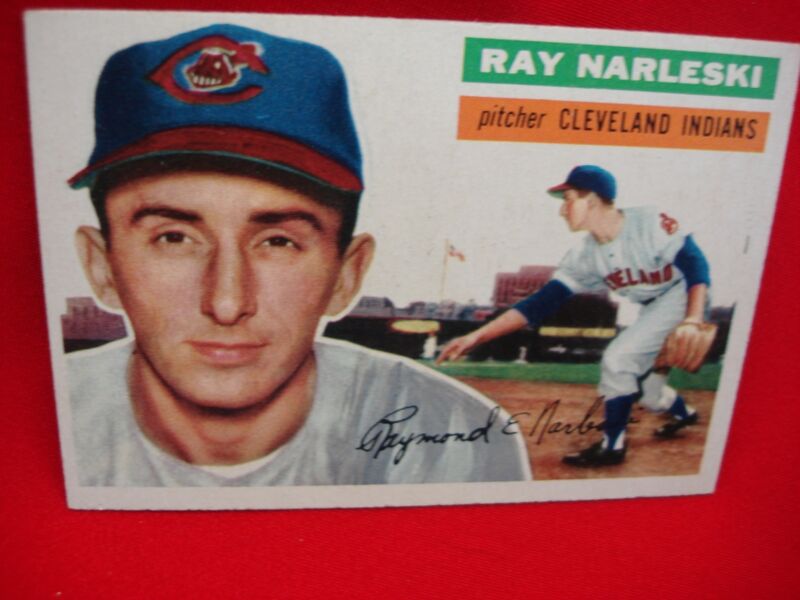 1956 Topps Ray Narleski Cleveland Indians Baseball Card #133
