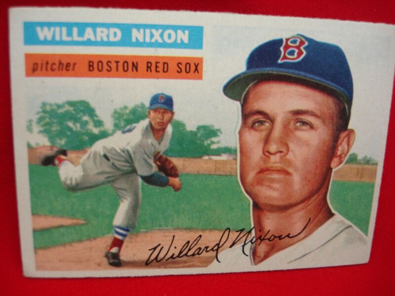 1956 Topps Willard Nixon Boston Red Sox Baseball Card #122