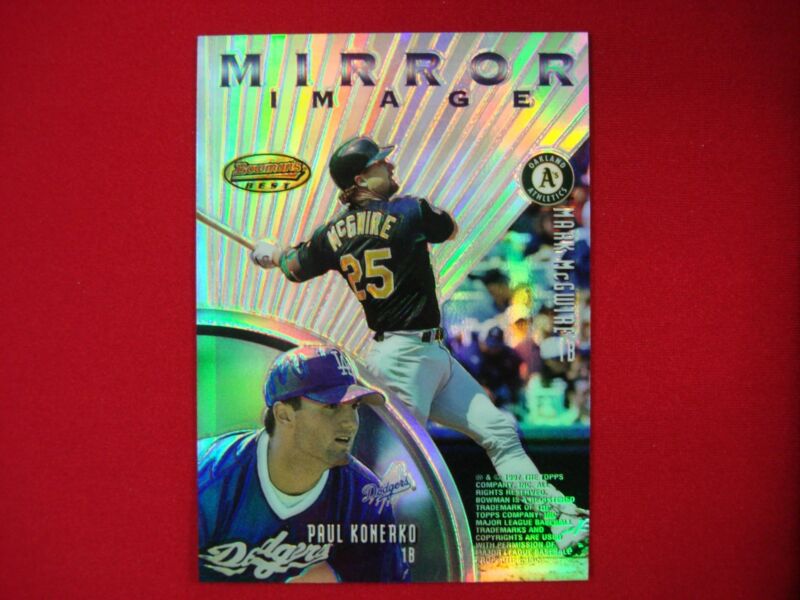 1997 Bowman's Best Mirror Image Refractor: McGwire & Konerko #MI7 Baseball Card
