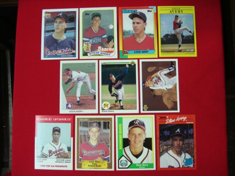 Steve Avery baseball card lot