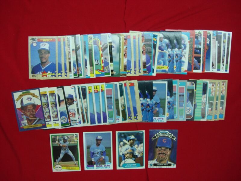 George Bell Baseball Card Collection