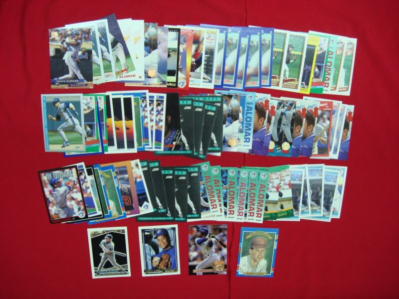 Roberto Alomar Baseball Card Collection - Blue Jays & Padres