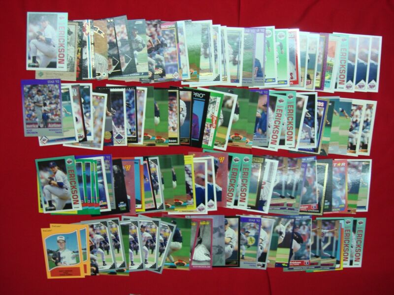 Scott Erickson baseball card lot