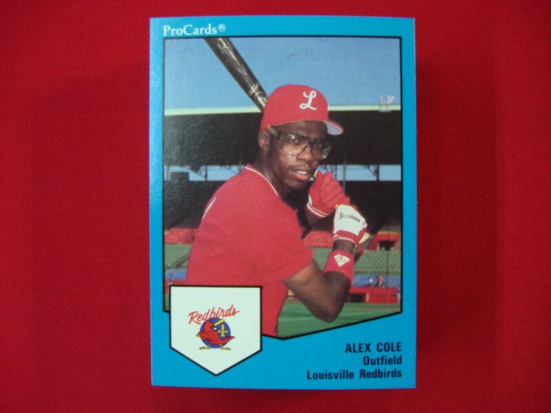 1989 ProCards Minor League Baseball Cards: Alex Cole (#1266) Louisville Redbirds 100-Card Lot