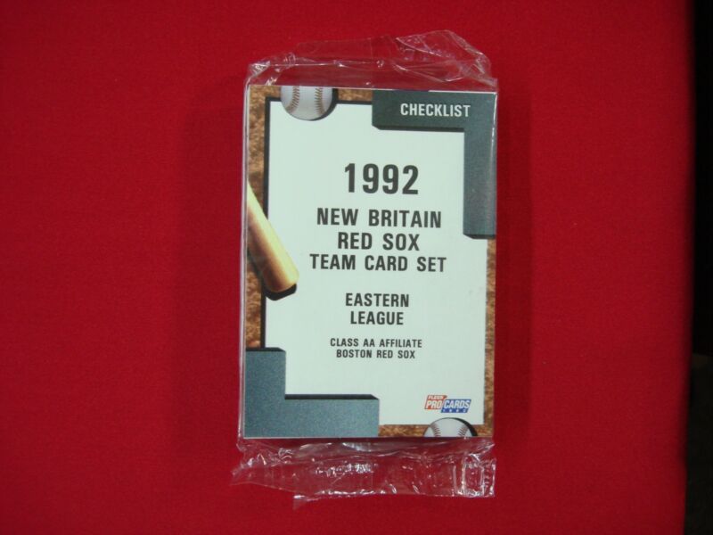 1992 Fleer ProCards New Britain Red Sox Minor League Baseball Team Set - Factory Sealed