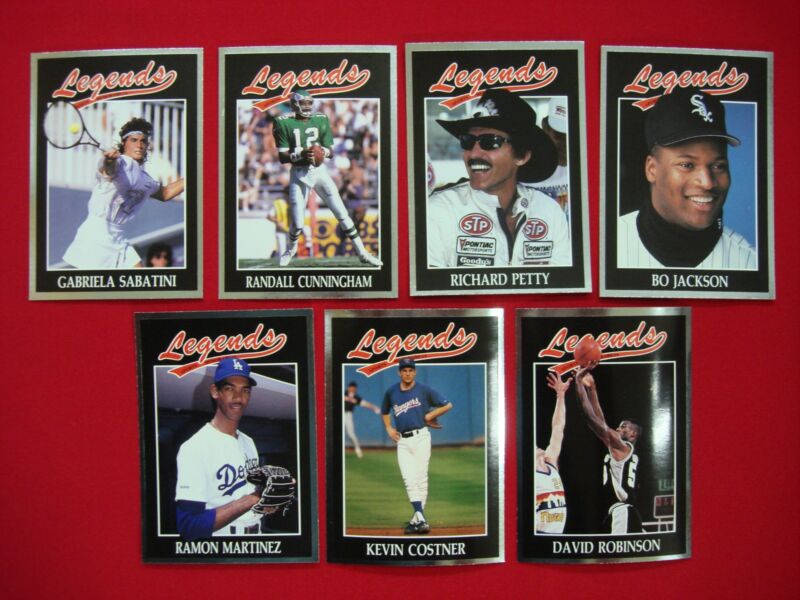 1991 Legends Silver Foil Sports Memorabilia Lot