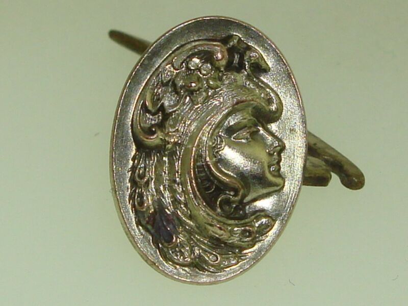 Antique Art Nouveau gold-washed collectible with a patent date of April 26, 1904.