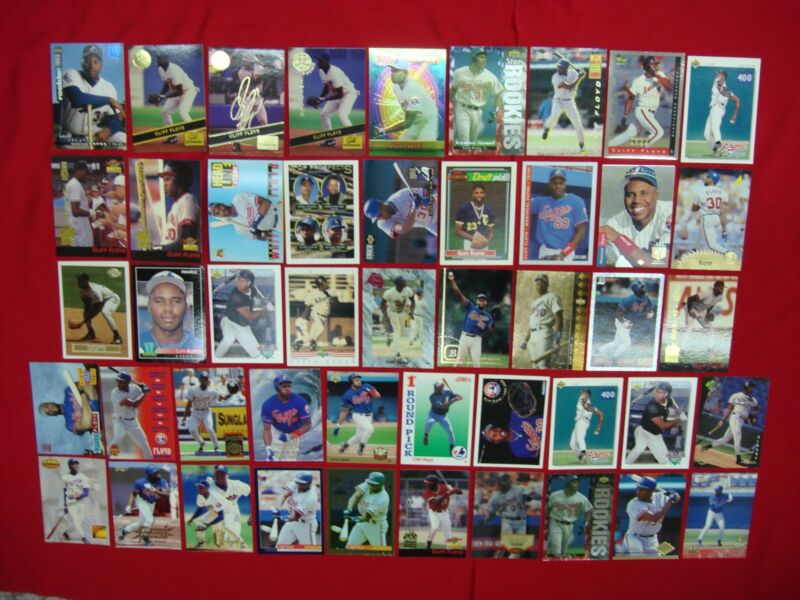 Collection of 45 Cliff Floyd baseball cards
