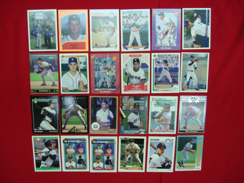 Rico Brogna Detroit Tigers Baseball Card Lot