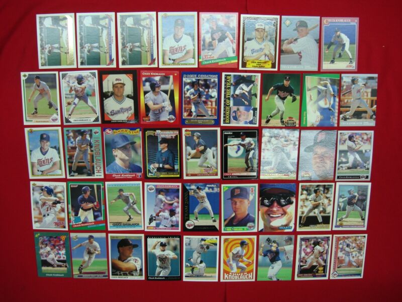 Chuck Knoblauch Baseball Card Collection