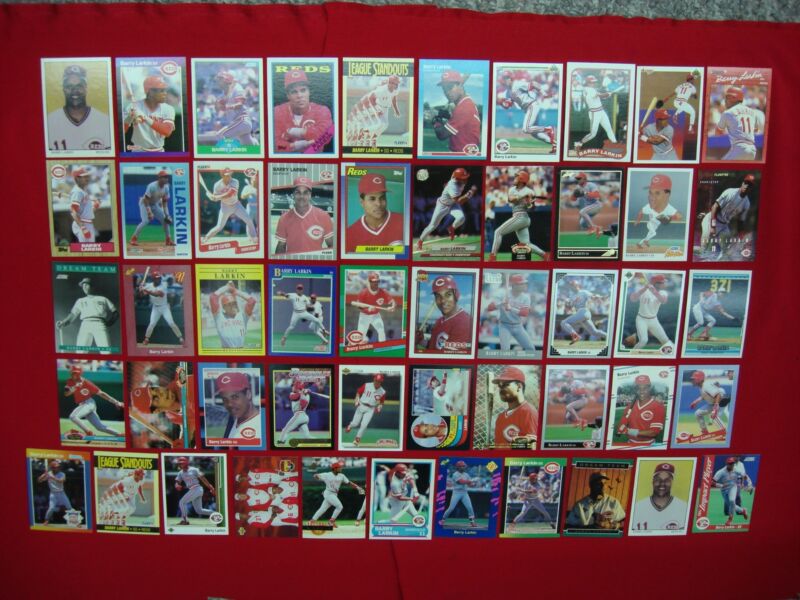 Barry Larkin Baseball Card Lot