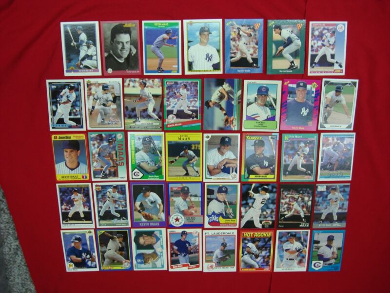 Collection of 39 Kevin Maas baseball cards