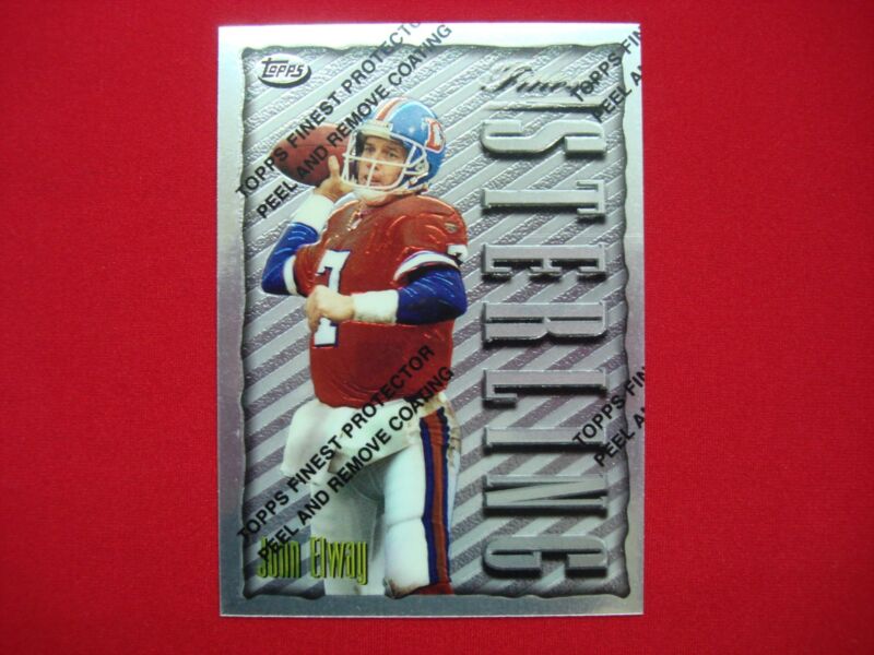 1996 Topps Finest Sterling Silver John Elway #310 Football Card