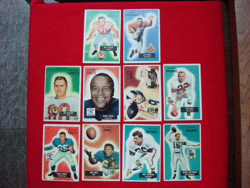 Vintage 1955 Bowman Football Card Lot
