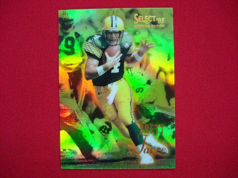 1995 Select Certified Brett Favre Mirror Gold Parallel Football Card #50