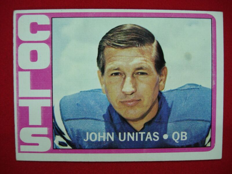 1972 Topps John Unitas #165 Baltimore Colts HOF Football Card (PSA Graded)