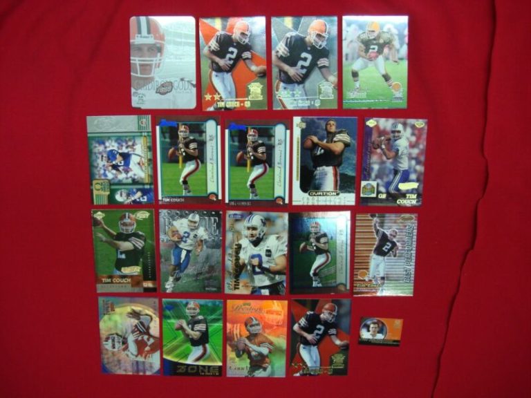 Tim Couch Football Card Lot: Rookie, Inserts, Metal & Mini Cards - Cleveland Browns