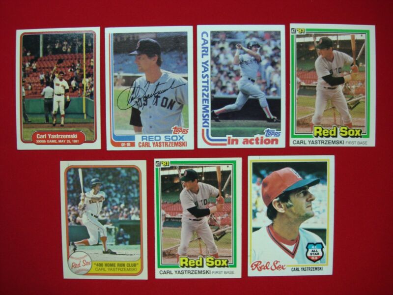 Carl Yastrzemski Baseball Card Lot