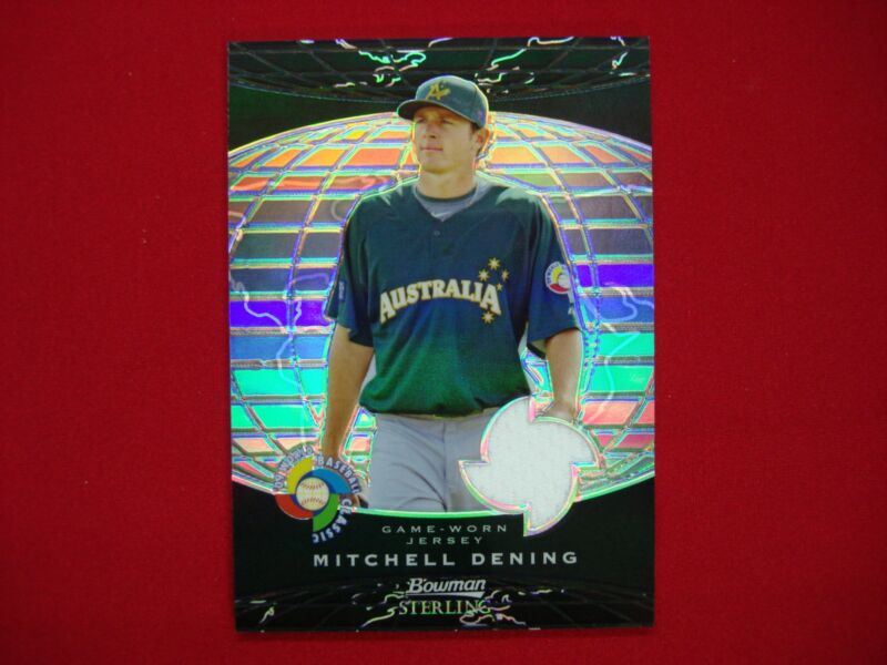 Mitchell Dening 2009 Bowman Sterling World Baseball Classic Jersey Card (#BCR-MD) #05/25