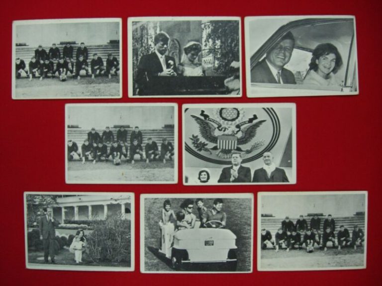 Vintage 1964 Topps John F. Kennedy card lot of 8