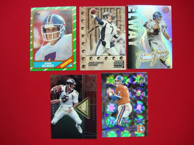 John Elway Football Card Lot