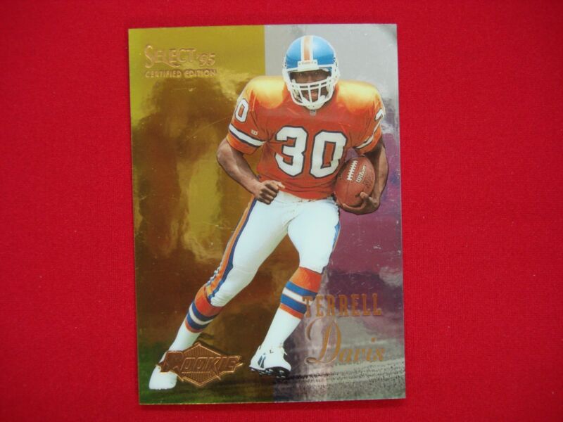 1995 Select Certified Terrell Davis Rookie Football Card (#126)