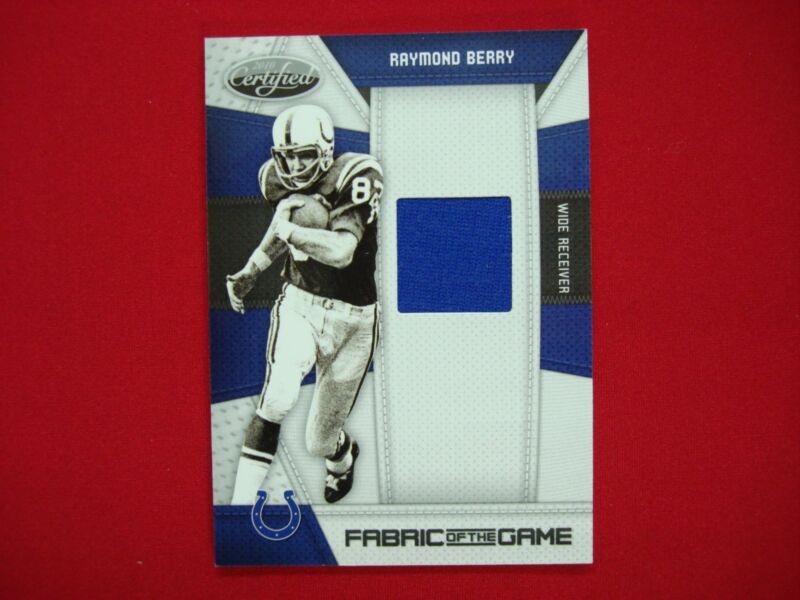 Raymond Berry 2010 Panini Certified Fabric of the Game Jersey Card #119 /250
