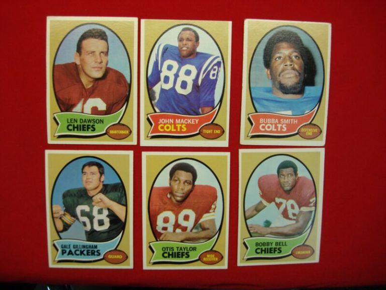 Vintage 1970 Topps Football Card Lot