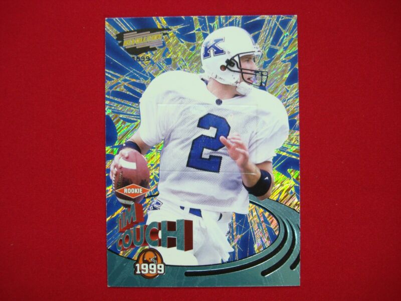 1999 Tim Couch Rookie Card Pacific Revolution Shadow Series #41 / 99 Serial #85 Cleveland Browns