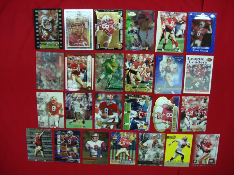 Steve Young Football Card Lot