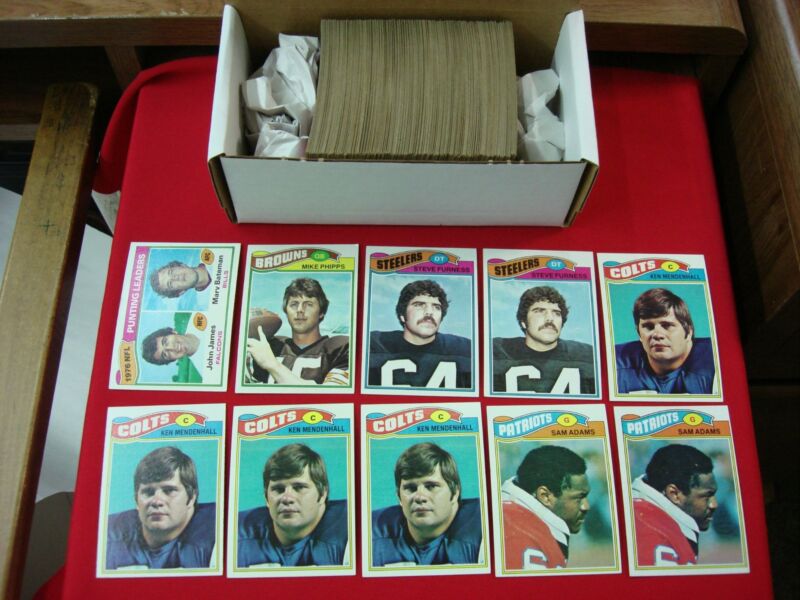 Vintage 1977 Topps Football Card Lot