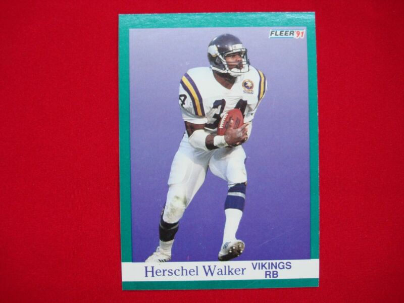 1991 Fleer Football/Baseball Error Card - Herschel Walker & Jose Lind #43
