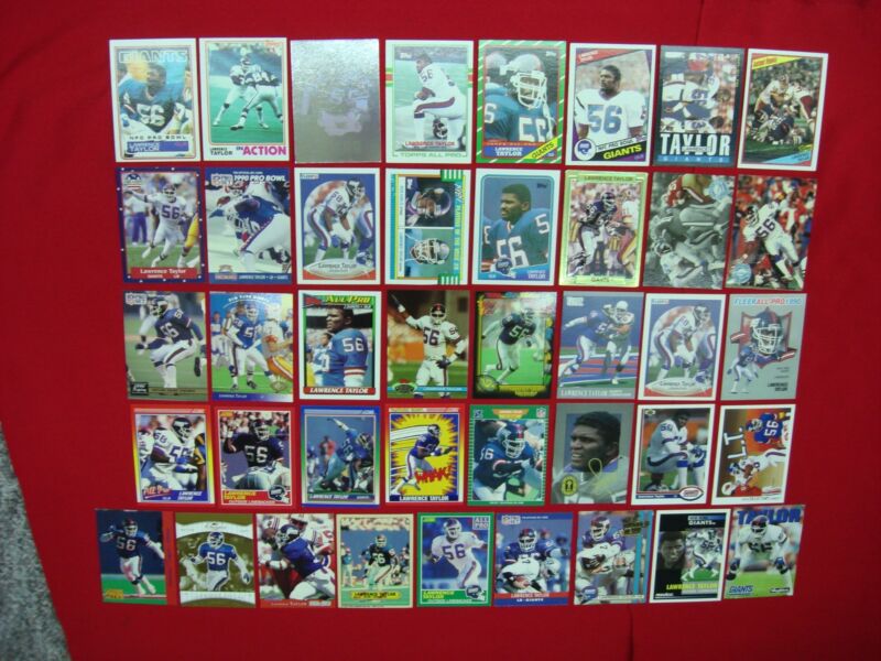 Lawrence Taylor Football Card Collection - Serial #, Early Issues & Inserts