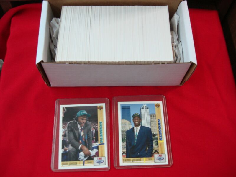 1991-92 Upper Deck Basketball complete set with Dikembe Mutombo and Larry Johnson rookie cards