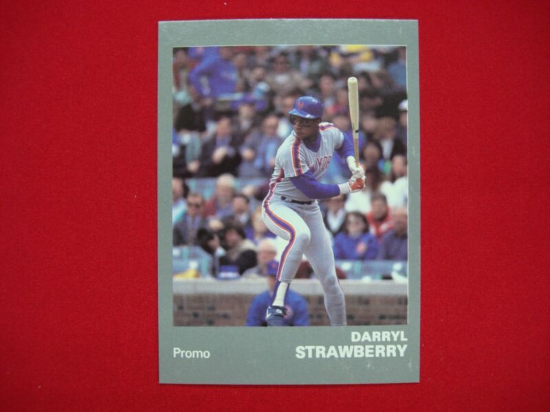 1990 Darryl Strawberry Star Co. Error Blank Back Promo Card