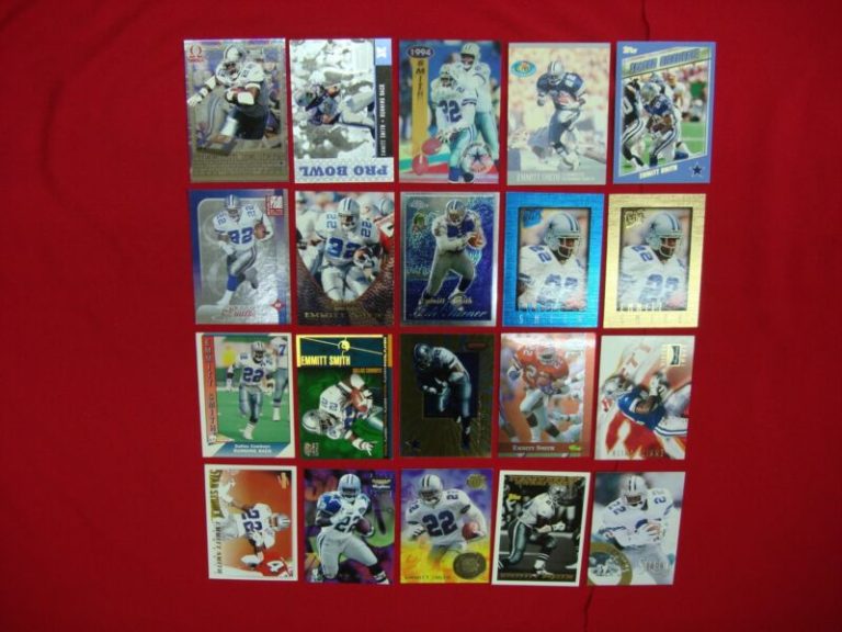 Emmitt Smith Football Card Lot - 20 Inserters & Premiums
