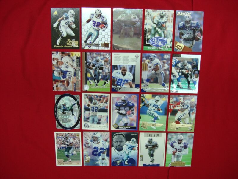 EMMITT SMITH Card Lot - 20 Inserters, Premiums & Parallels